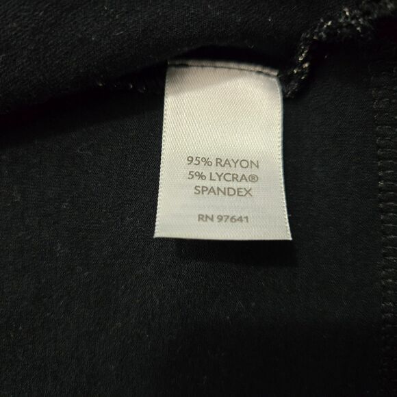 J.Jill Wearever Women XS Black White Striped Open Front Cardigan Stretch - Picture 6 of 11